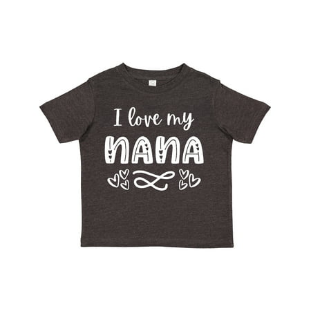 

Inktastic I Love My Nana with Hearts Gift Toddler Boy or Toddler Girl T-Shirt