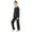 Black, variant on REDARER Kids' Long Sleeve Pajama Set Button-Down Top & Pants Soft Loose Fit Sleepwear for Boys & Girls,5-6 Years