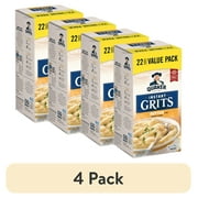 (4 pack) Quaker Butter Naturally Flavored Instant Grits, 0.98 oz 22 Count
