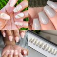 thumbnail image 2 of Nail Tips UNA GELLA Short Coffin Soft Gel, funda completa, 12 tamaños, 2 of 7