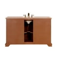 thumbnail image 5 of 58-inch Crema Marfil Marble Top Single Sink Bathroom Vanity, 5 of 5