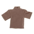 thumbnail image 2 of Camiseta Masculina 1/12, Mini Ropa Suelta de Manga Corta, Trajes en Miniatura, Ropa de Muñeca Hecha a Mano para Figuras de 6", Modelo de Muñeca, Acces marrón, 2 of 8