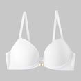thumbnail image 2 of GEWSEY Women's Underwire Shaping Bra Comfort Smooth Seamless T-Shirt Convertible Straps Lightly Lined Bras (White, L), 2 of 9
