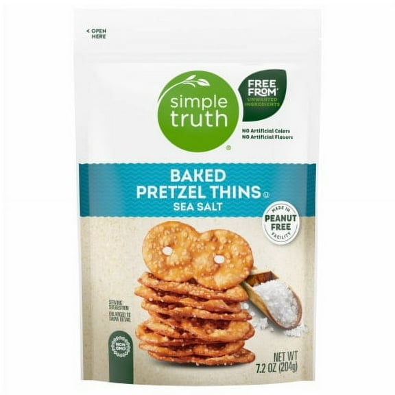 Simple Truth Sea Salt Baked Pretzel Thin Crisps - 7.2 oz
