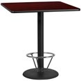 thumbnail image 1 of Flash Furniture 42" Square Laminate Top Pub Table in Mahogany, 1 of 4