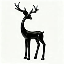 Virelaxpo European Style Antique Finish Deer Statue for Garden and Entryway Decor,Durable Outdoor Ornament for Home Aesthetics