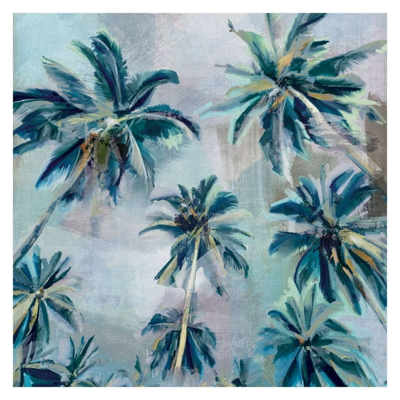 Fine Art Canvas Rise Above Skyward Palm Trees by Studio Arts Canvas Art Print