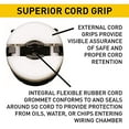 thumbnail image 4 of Legrand-Pass & Seymour L620P Turn Lock 20A Armor Locking Device Plug, Black Back, White Front, 4 of 7