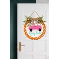 thumbnail image 2 of Eveokoki Spring Wreaths Sign for Front Door Farmhouse Spring Door Hanger Decor Rustic Wooden Happy Easter Hanging Door Wall Sign for Spring Seasons Holiday 11In, 2 of 5