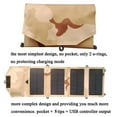 thumbnail image 3 of 8W Portable Foldable 4 Panels Solar Charger Power Bank for Smart Phones iPad, 3 of 10