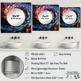 thumbnail image 4 of Designart "VORTEX" Abstract Spirals Square Mirror For Wall Decor - Large Multi-Color Square Printed Wall Mirror Art - Square Transitional Mirror - Wall Mounted Square Large Mirror, 4 of 5