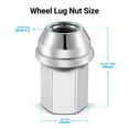 thumbnail image 3 of SPEEDWOW 24Pc Solid Lug Nuts M14X1.5 Chrome Fit for F-150 2015-2020, 3 of 6