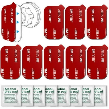 8pcs Sticky Adhesive Replacement for Dashboard Magnetic Phone Mount Holder & Windshield Dash Cam