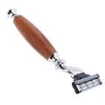 thumbnail image 2 of Maquinils de Afeitar Clásicas para Hombre, Afeitadora de Doble , Herramienta de Aseo para Barba - color marrón Yinane Maquinilla de afeitar para hombres, 2 of 8