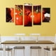 thumbnail image 2 of Juego de Cuadros Decorativos, Tomates Rojos Frescos, Estilo Vibrante y Moderno, 5 Piezas, Ideal para Cocinas y Restaurantes, 150x80cm, 2 of 5