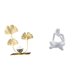 thumbnail image 1 of Estatua de figura,Estatuas de hojas y flores de metal,esculturas decorativas,Figuras decorativas para el hogar,para estante,mesa o vitrina.,Figura de lector abstracto,Estatua de pensador, 1 of 8