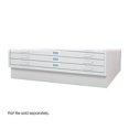 thumbnail image 1 of Safco Products Flat File Closed Base for 5-Drawer 4996WHR Flat File, sold separately, White, 1 of 1