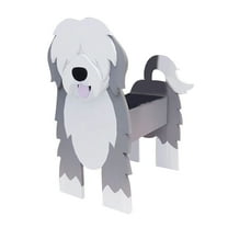 BNNG Garden Flower Pot Dog Poodle Chihuahua Cute Animal Planters Flower Pot Dog Planter Storage Containers Dog Planters Pet Dog Storage Pots Animal Shaped Planter Pot Suitable for Pet Lover