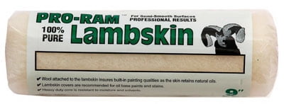 Paint Roller Cover 3/4" x 9" 100% Lambskin Premium USA 
