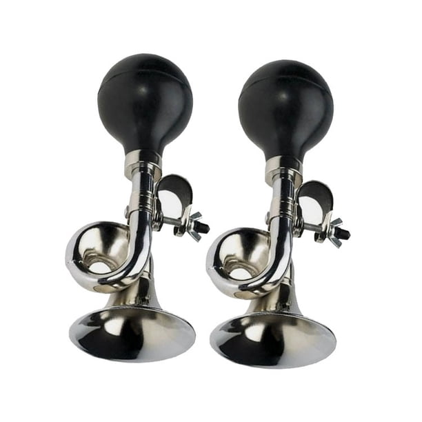 Metal Squeeze Clown Bugle for Bicycle, Bicycle Bell, Universal, Adecuado Handlebar, 2 Pack