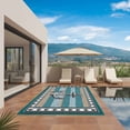 thumbnail image 2 of Blue Beige Anchor Outdoor Rug 3x5 Ft, Non Slip Washable Area Rug, Nautical Summer Beach Coastal Ocean Patio Rugs Carpet Runner, Large Floor Mat for Indoor/Outdoor Deck Porch Camping, 2 of 8