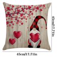 thumbnail image 2 of Valentines Pillow Covers 18x18,Black Buffalo Plaid Love Heart Gnome Truck Throw Pillows Case,Valentine's Day Anniversary Decorative Cushion Covers Farmhouse Outdoor Decor for Home Sofa Bed, 2 of 2