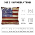 thumbnail image 5 of SHANXI American Flag Pillow Covers Rustic Farmhouse Decor Red Blue Wood Freedom Quote Throw Pillow Case Cushion Cover 18x18in, 5 of 5