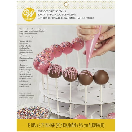 Wilton Cake Pops Decorating Stand and Holder, White, 12 x 1.75 in.
