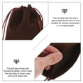 thumbnail image 5 of Masteelf 20 Pcs Soft Velvet Jewelry Bag 15.00X12.00X0.30CM Coffee, 5 of 8
