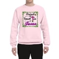 thumbnail image 2 of Wild Bobby, Raised On Sweet Tea & Jesus, Inspirational Christian, Unisex Crewneck Graphic Sweatshirt, Light Pink, X-Large, 2 of 5