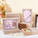 thumbnail image 4 of 12 cajas de regalo de cartón kraft marrón con cajón, caja de plástico translúcido con tapa y ventana esmerilada de PVC., 4 of 9