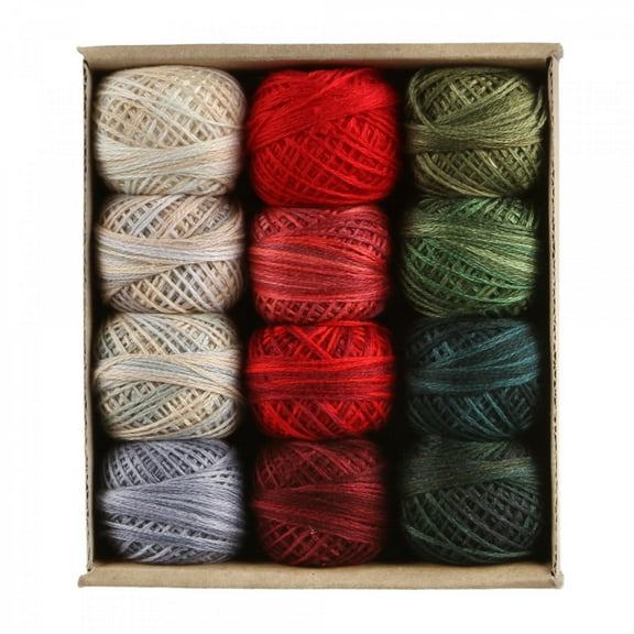 Valdani 3-Strand Ball Floss 30yd Christmas Time 12 Colors