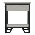thumbnail image 5 of Mingard 1-Drawer and 1-Shelf Solid Wood Side Table, Antique White, 5 of 6