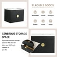 thumbnail image 2 of 28" Bathroom Vanity Cabinet with Ceramic Sink Wall Mounted Bathroom Cabinet for Small Bathroom, Black, 2 of 10