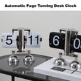 thumbnail image 3 of Reloj automático de paso de página de acero inoxidable, doble pie, escalas pequeñas, reloj de escrit CACAGOO Blanco, 3 of 7