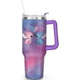 thumbnail image 2 of 40oz Stitch Tumbler for Cartoon Lovers,Cartoon Movie Stainless Steel Tumbler with Handle and Flip Straw Travel Mug Tumbler Cup Keeps Drinks Cold & Hot, 2 of 6
