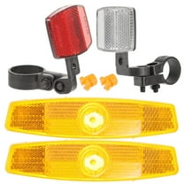 WEUVEB Cycle Reflectors White 1Set For Road Bike Night Cycling