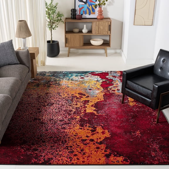 Safavieh Glacier Malanie Geometric Area Rug, Red/Orange, 10'6" x 14'