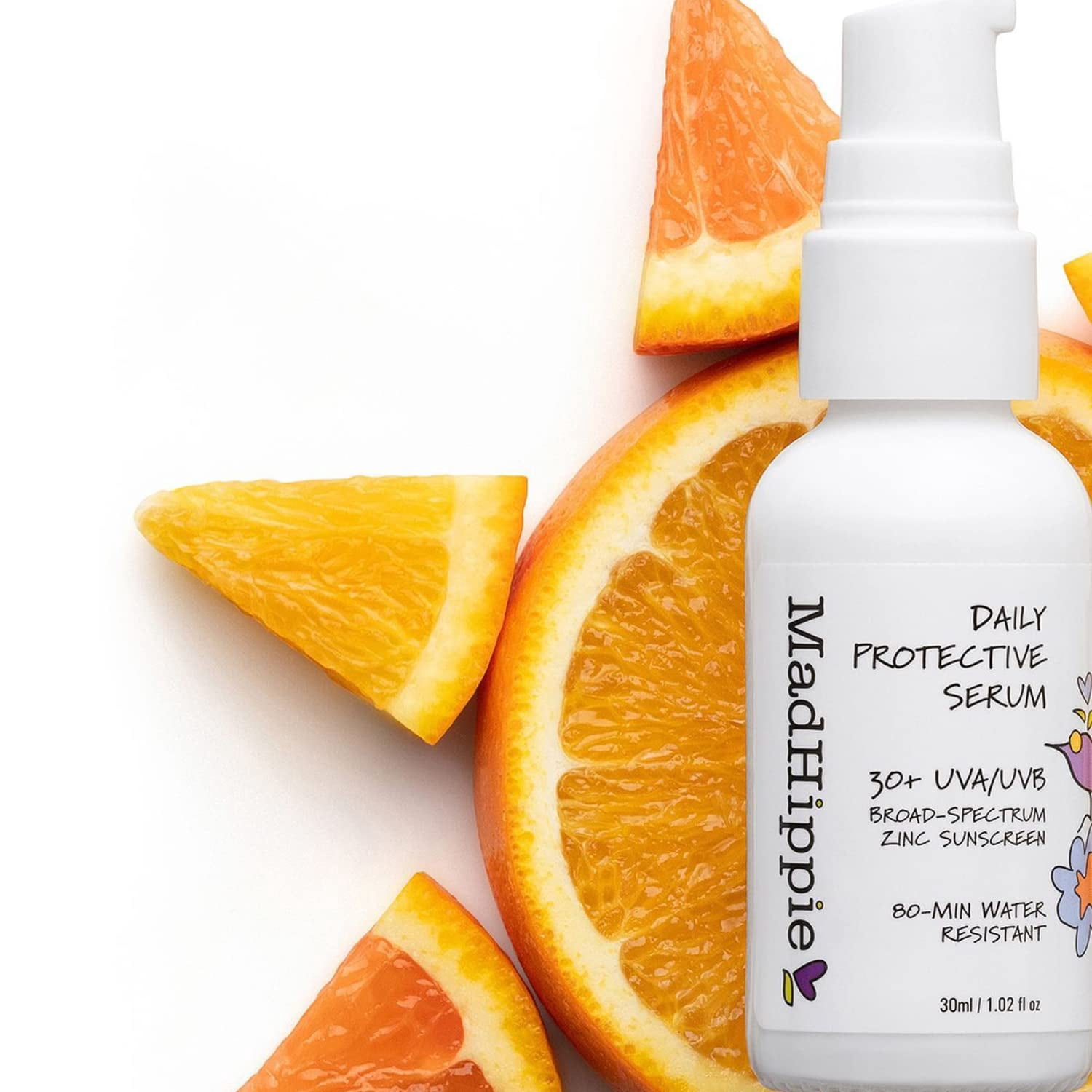 Daily Protective Serum, 30+, Fragrance Free, 1.02 fl oz (30 ml), Mad Hippie