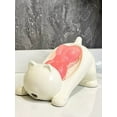 thumbnail image 3 of Cat Soap Box for Home Bathroom, Cute Cartoon Soap Dish, High Appearance, Ceramic Shelf, Storage Boxes, Decoration (Silver), 3 of 7