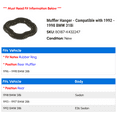thumbnail image 2 of Muffler Hanger - Compatible with 1992 - 1998 BMW 318i 1993 1994 1995 1996 1997, 2 of 2
