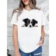 thumbnail image 1 of Adorable Border Collie Puppy Print Tee - Women's Comfy Soft Stretch Sportswear, Round Neck Short Sleeve T-Shirt, All-Season Polyester Blend, Machine Washable, Dog Shirt, 1 of 6