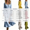 thumbnail image 3 of Mutghys Maxi Dresses for Women Side Slit Button Up V Neck Dresses Daily Vacation Slim Comfy Casual Dress S-3XL, 3 of 7