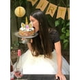 thumbnail image 4 of Adornos para tartas de unicornio, horquilla y pestañas de cuerno de unicornio, decoración de fiesta de unicornio para cumpleaños/boda, 4 of 5
