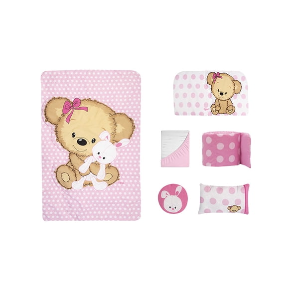 Set de edredón CCC Mi Osita Chiqui Mundo 6 Piezas Cuna