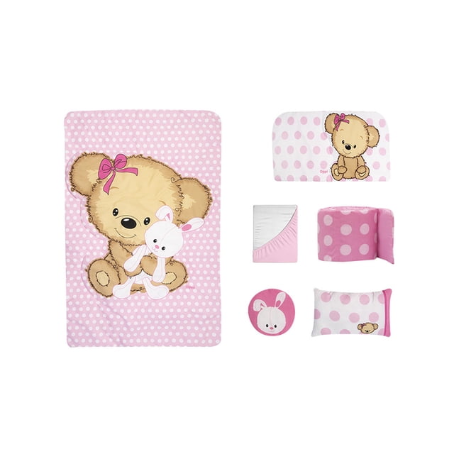 Set de edredón CCC Mi Osita Chiqui Mundo 6 Piezas Cuna