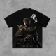 thumbnail image 2 of Camiseta holgada informal de manga corta con estampado de anime Myth Wukong de marca de moda estadounidense 2024, camiseta de gran tamaño para mujer, ropa retro Y2k, 2 of 4