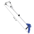 thumbnail image 2 of Unique Bargains 32inch Lockable Foldable Grabber Reacher Lightweight Extender Gripper Tool Garbage Picker Blue, 2 of 5