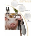 thumbnail image 2 of Farm Animal Table Cloth 54x54 Inch Square, Pig Sheep Cow Chicken Countryside Waterproof Tablecloth Washable Table Cover for Party Picnic Dinner Decor, 2 of 9