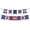 A, variant on 250 Years Patriotic Banner Red Blue Stars and Stripes Paper Signs 4th of July Flags Bunting Banners Decoration for Fireplace Independence Day Decorations, #B